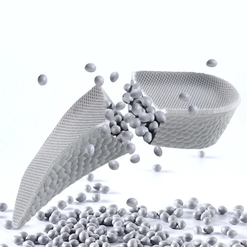 FoamBeads Heighten Insoles Height Increase Insole Arch Support Heel Pad Shock Absorption Insoles for Feet Light Weight Shoes Pad