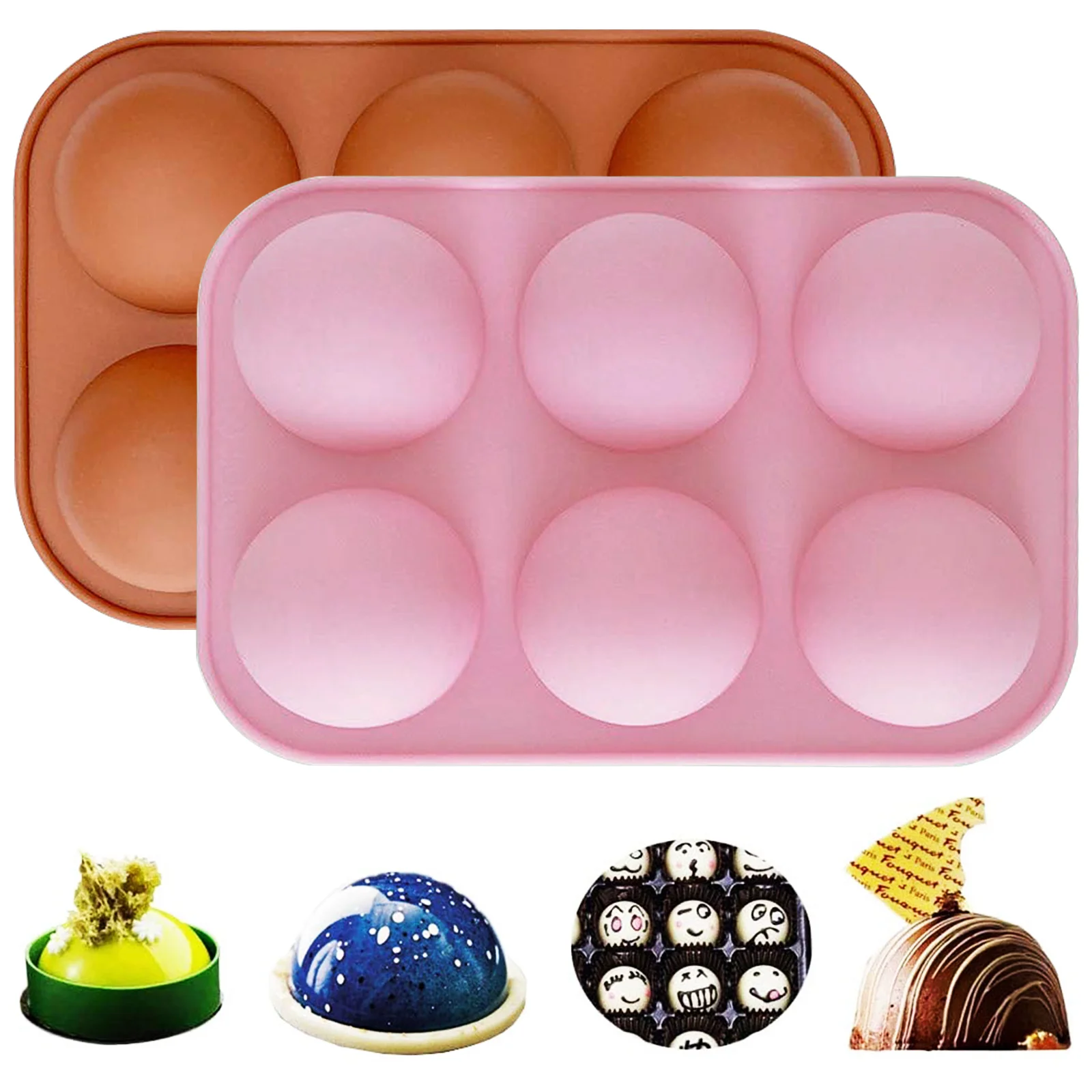 

Half Sphere Silicone Soap Baking Molds Bakeware Cake Decorating Tools Pudding Jelly Chocolate Fondant Mould Ball Biscuit Tools