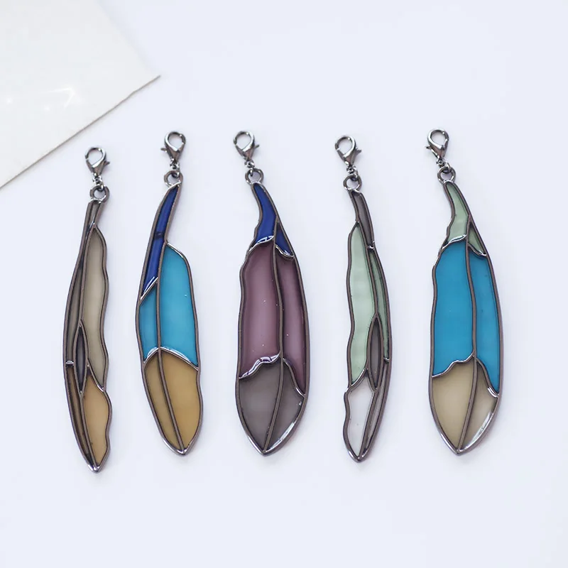 Sansummer смола лист цвет изысканный популярный Personalidad оригинальный Простой кулон