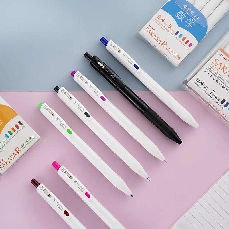 

1pc New Arrival Japan Zebra JJ29 Press Gel Pen Color Quick Drying Ink 0.5 0.4mm 14 Color Optional New Thick Ink