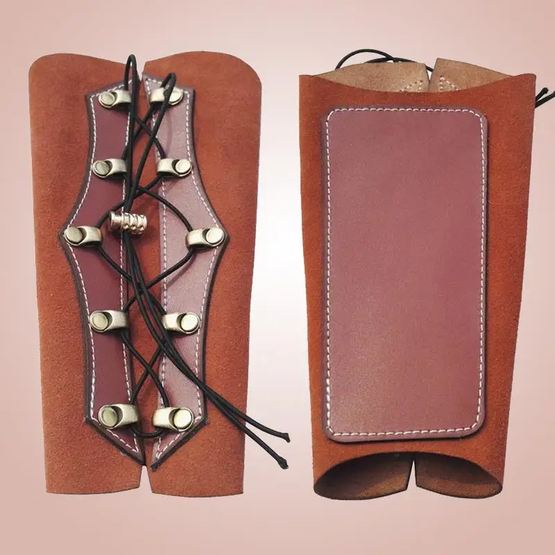 

Rough PU Leather Shooting Archery Arm Guard Forearm Armguard Protector