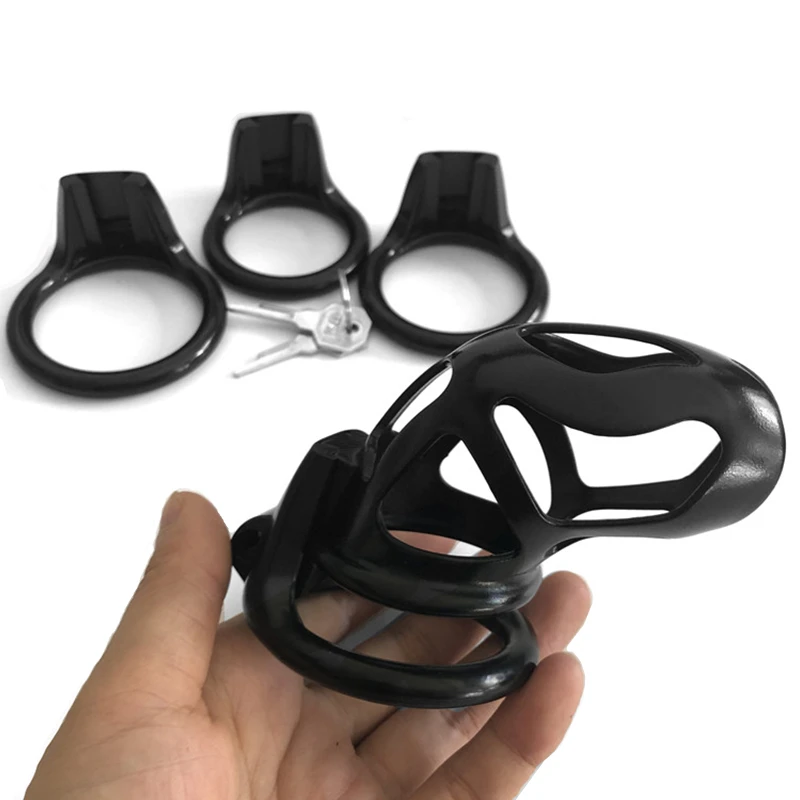

New Upgrade Cobra Male Chastity Device with 4 Penis Rings,Mamba Cock Cage,Penis Lock,Chastity Belt,BDSM Sex Toy For Man Gay