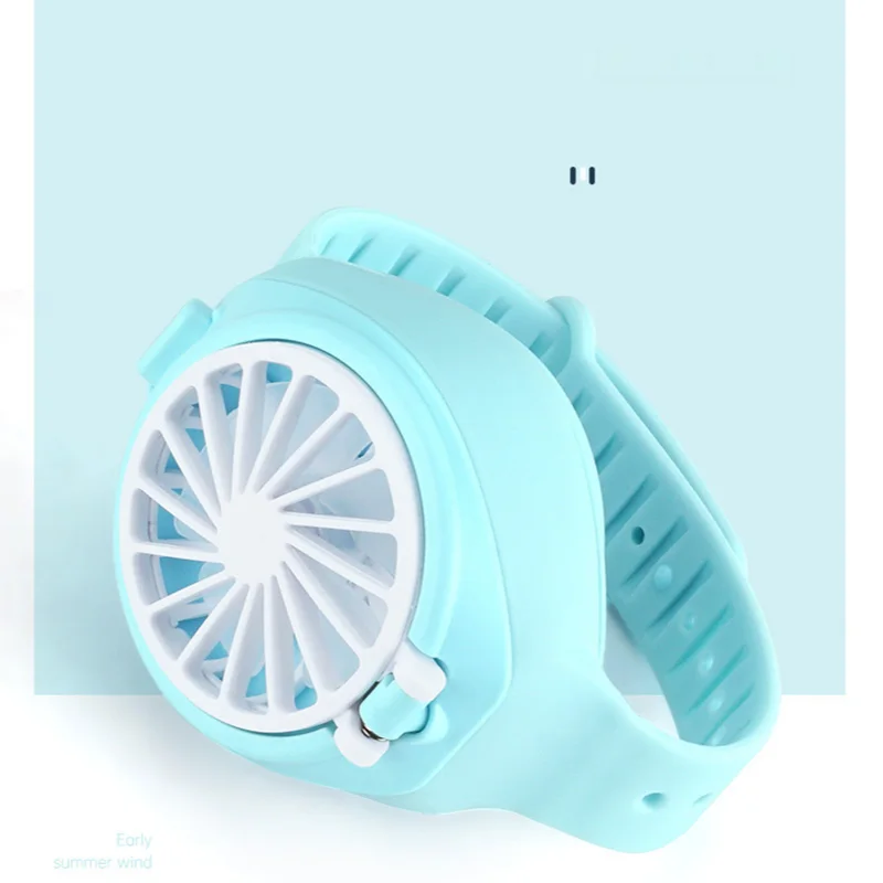 

Creative Mini Watch Fan USB Charging Three-gear Adjustment Small Fan Mute Children's Student Gift Children's Watch Fan
