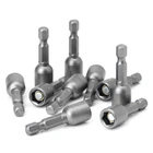 Набор Магнитных гаечных ключей, 10 шт., 8 мм, 516 дюйма, переходник для гнезда, шестигранное сверло