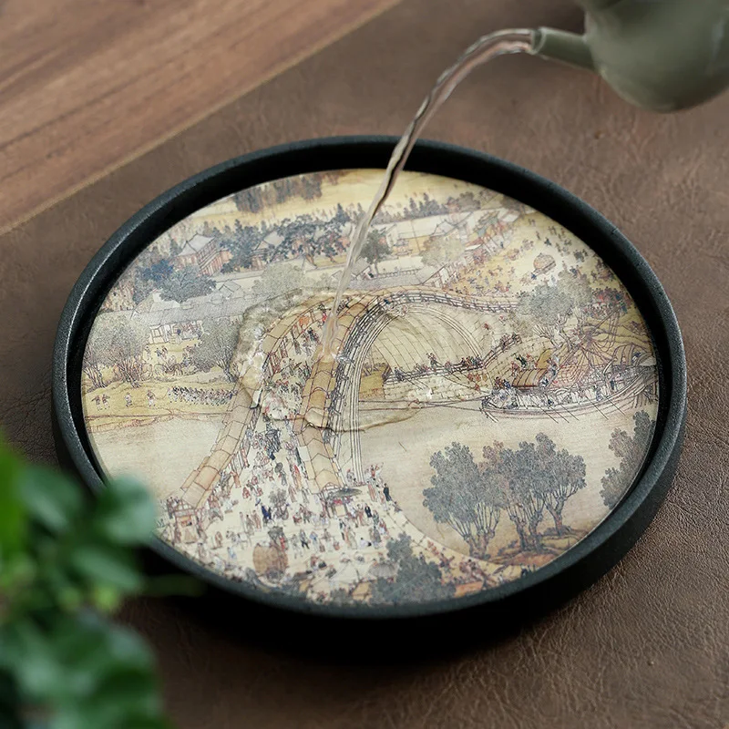 Быстросохнущий поднос для чая YI CC сухая подставка керамический горшок семейный