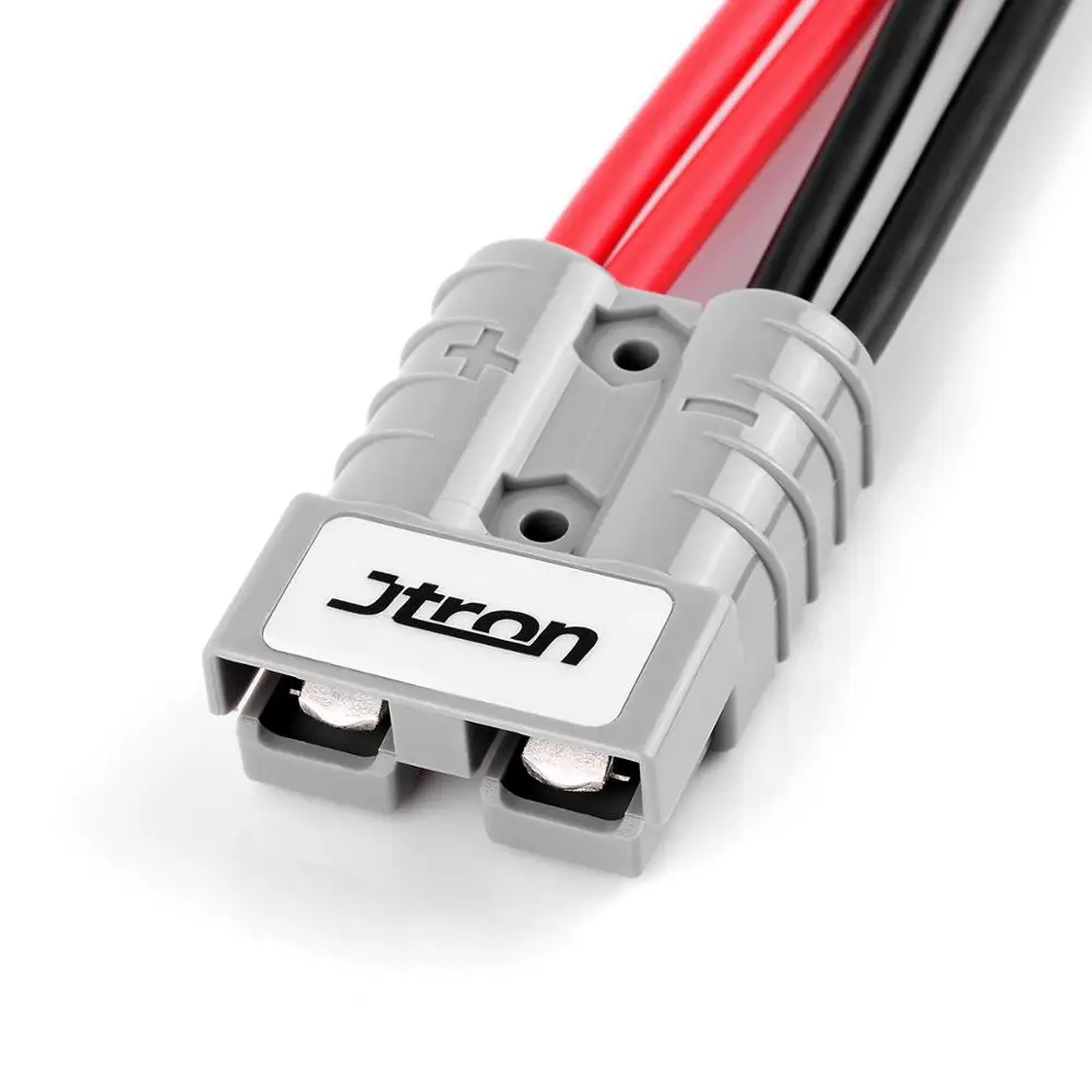 Jtron 50A 600 в 10AWG зарядные устройства для аккумуляторов батарея БЫСТРОРАЗЪЕМНАЯ вилка прицеп лебедка вилка с кабелем 1ft
