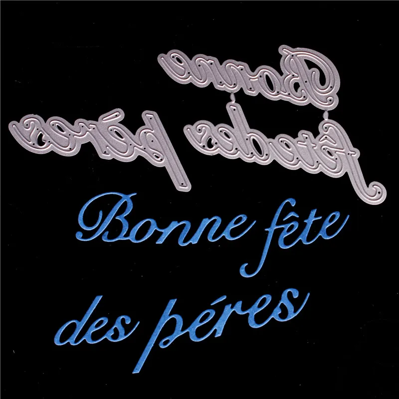 Металлические Вырубные штампы с французскими надписями для рукоделия