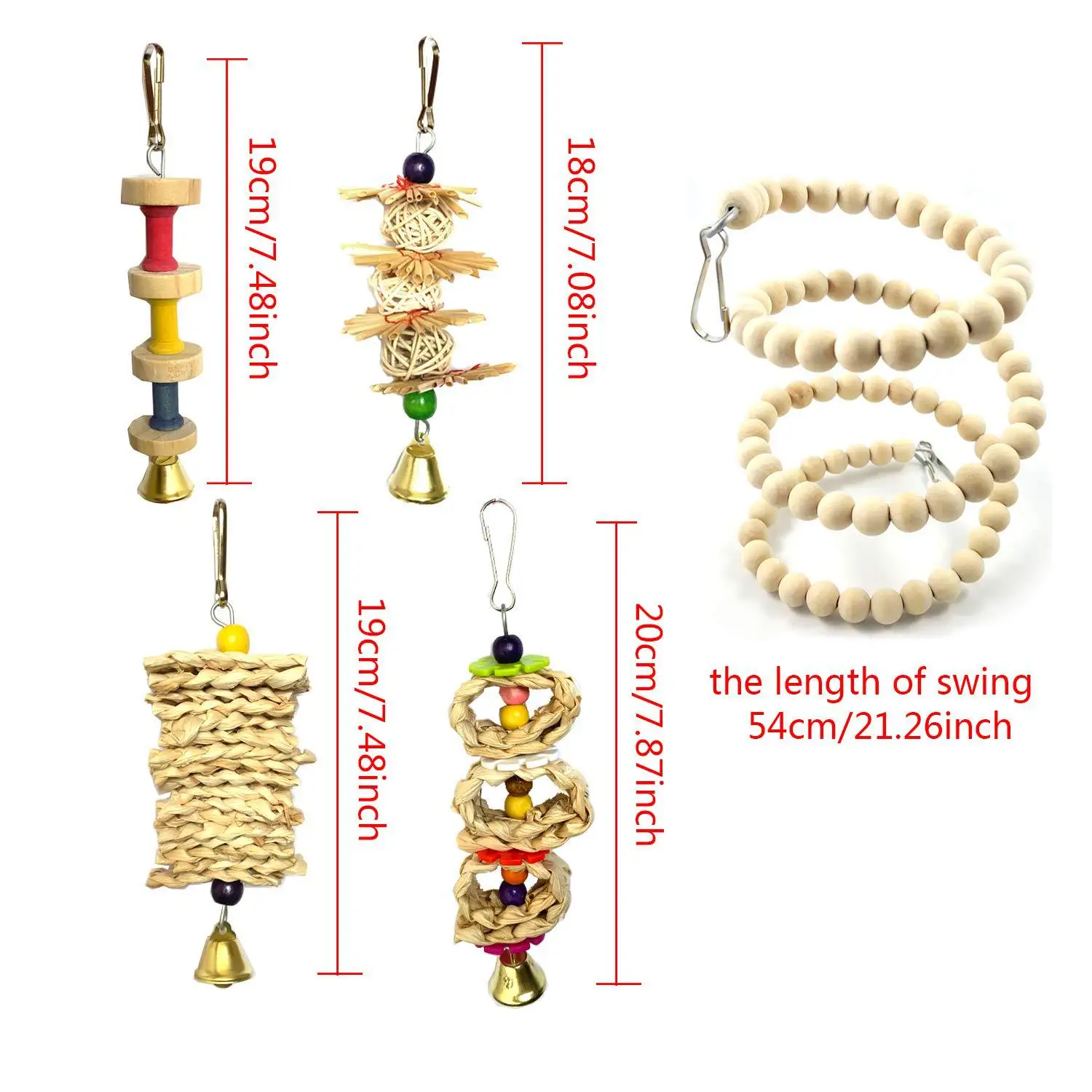 8 шт. оригинальные деревянные попугаи игрушки для домашних животных лестница