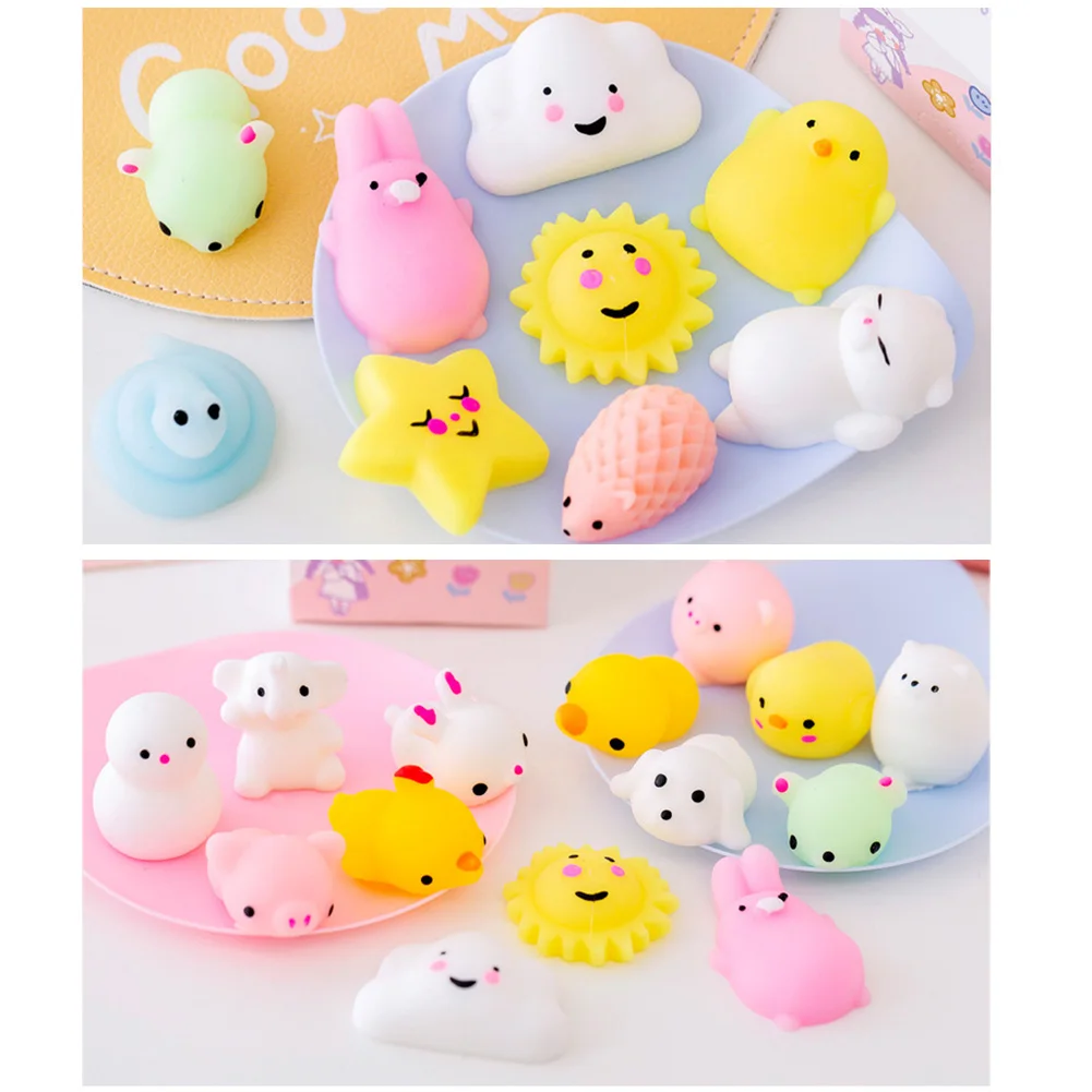 

Милые животные Mochi Squishy, кавайная Мини Мягкая сжимаемая игрушка, ручная игрушка для детей, подарок, снятие стресса, украшение, 30