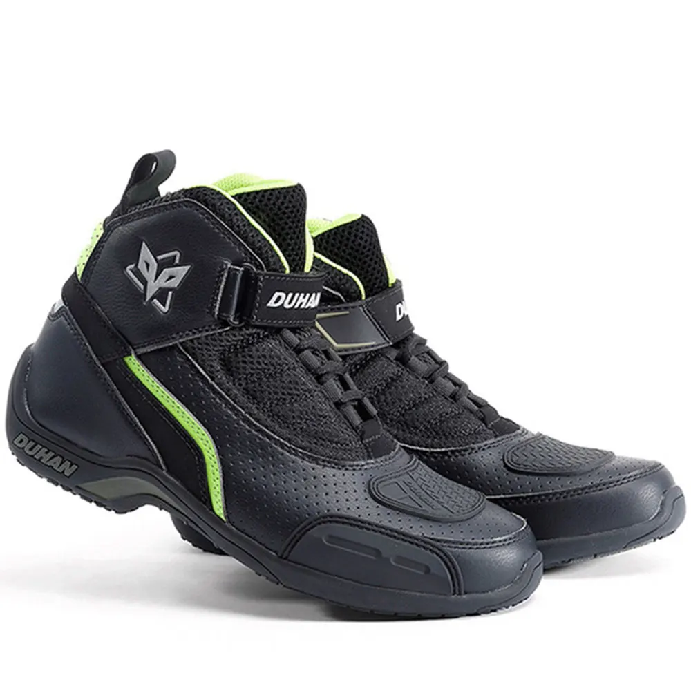 Ботинки мужские мотоциклетные износостойкие кроссовые короткие сапоги для езды