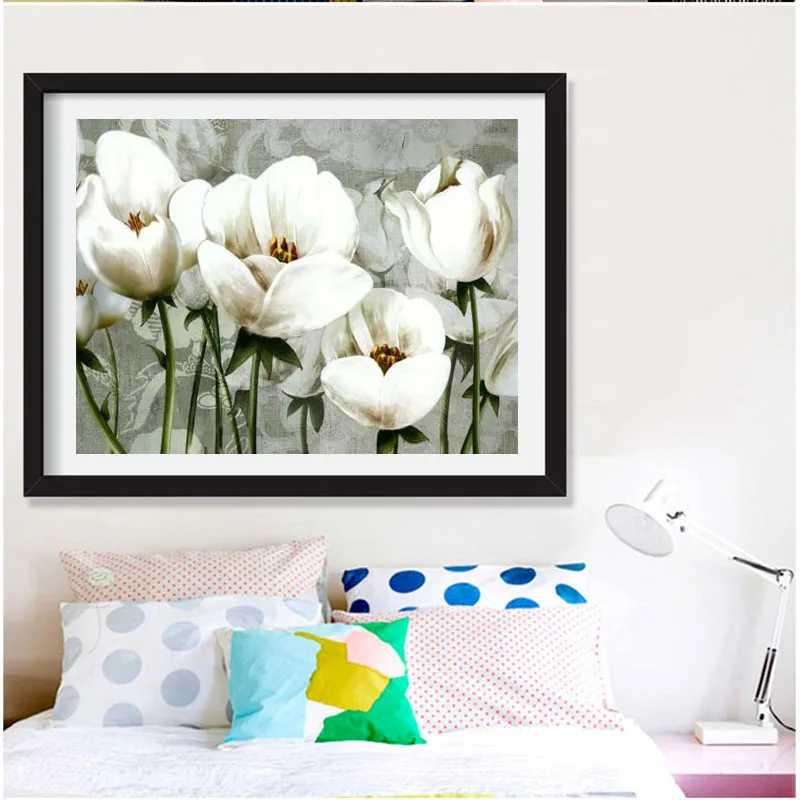 Алмазная живопись полностью квадратная вышивка цветок тюльпан узор стразы