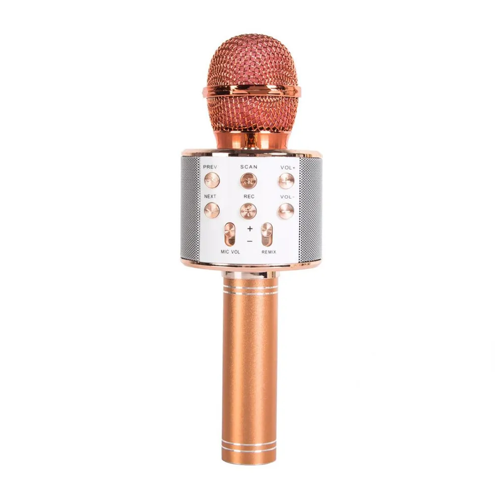 Беспроводной Bluetooth-микрофон WS-858 домашний караоке динамик микрофона портативный