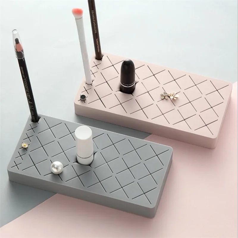 Творческий губная помада стеллаж для хранения мульти сеток силикагель коробка