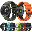 Ремешок для смарт-часов Garmin Fenix 7X 7S 7 6 6S 6X Pro 5X 5 5S Plus 3HR D2 S60, быстросъемный мягкий силиконовый ремешок для наручных часов