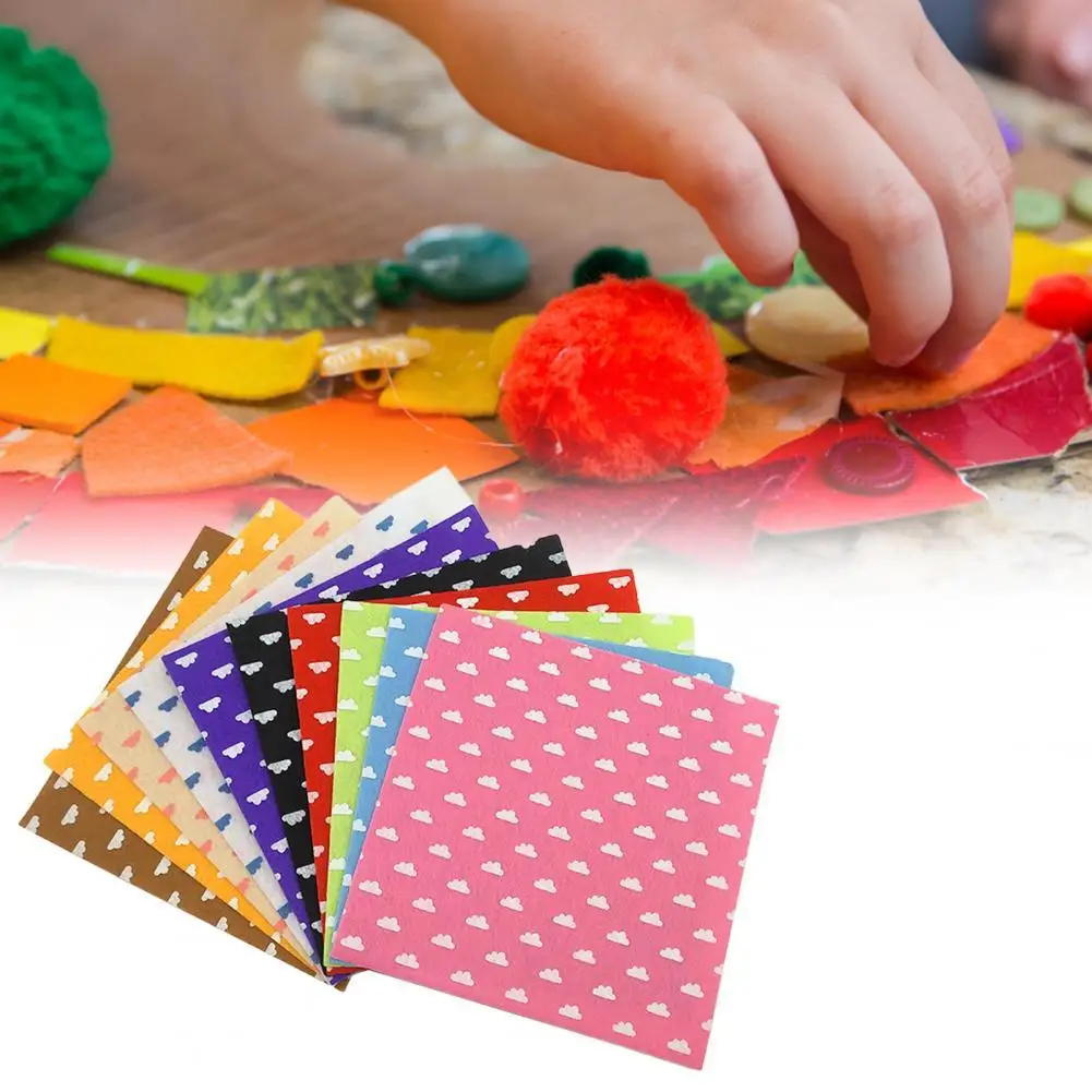 

10Pcs/Set DIY Cloth Handmade Stylish Breathable Non-irritating Needle Sewing Craft Fabric for Home DIY Material Set Wholesale