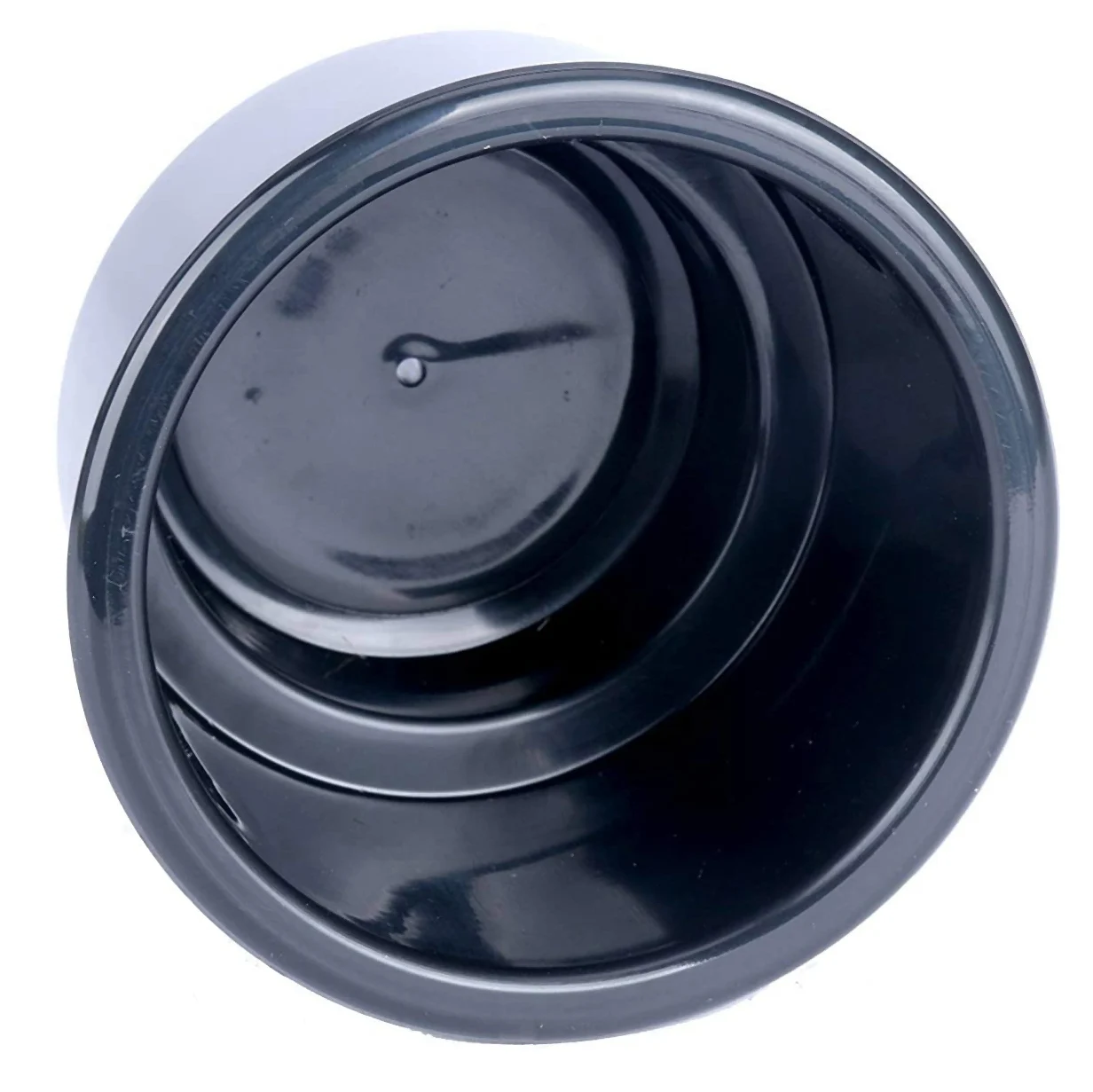 

4Pack Recessed Drop in Plastic Cup Drink Can Holder with Drain for Boat Car Marine Rv (Black)