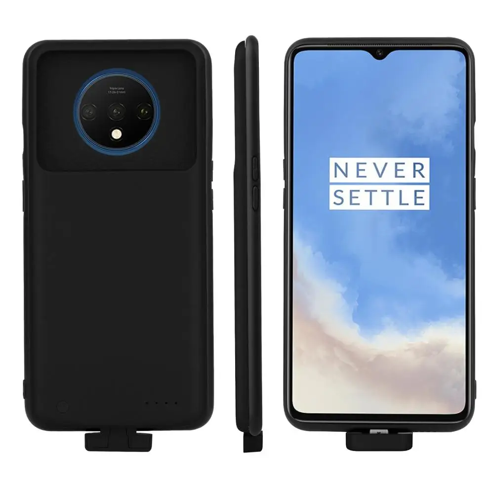 

Чехол с внешним аккумулятором для OnePlus 7T, противоударный чехол с зарядным устройством на 5000 мАч для One Plus 7t с мягкими краями и простой зарядко...