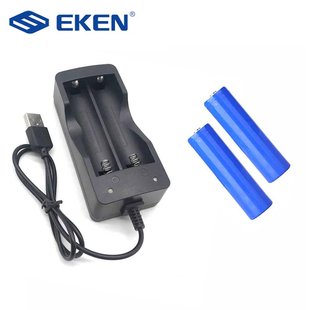 EKEN 18650 батарея 2600mAh и USB зарядное устройство|Аксессуары для батарей ЗУ| |