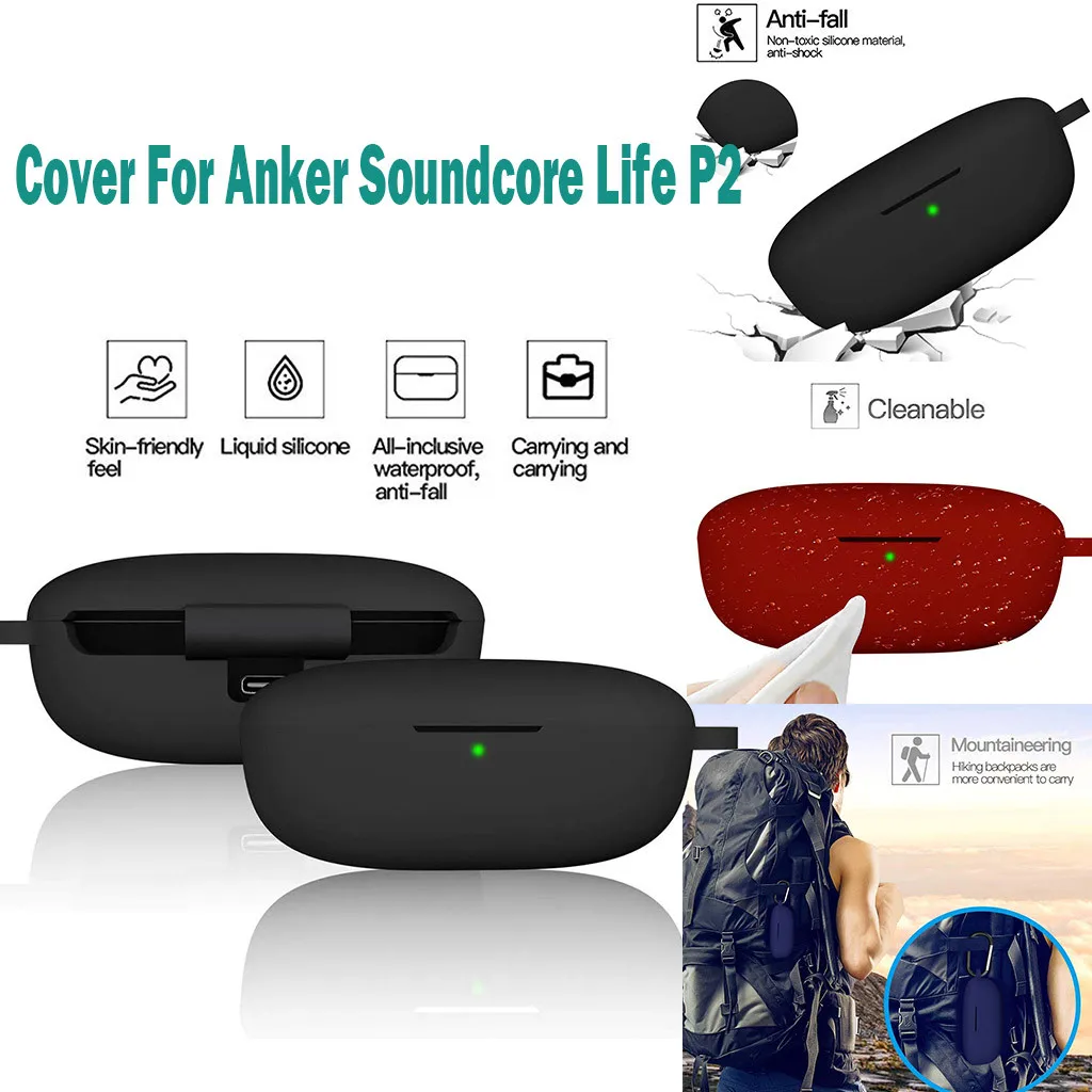 Новый чехол для наушников Силиконовый противоударный защитный Anker Soundcore Мягкий