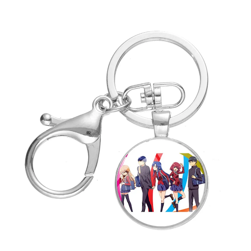 Модный брелок для ключей с героями аниме драконом X тигром женщин и девушек Toradora
