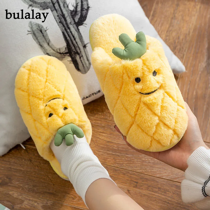 Домашние тапочки для женщин меховые в мелкую клетку женские домашние с