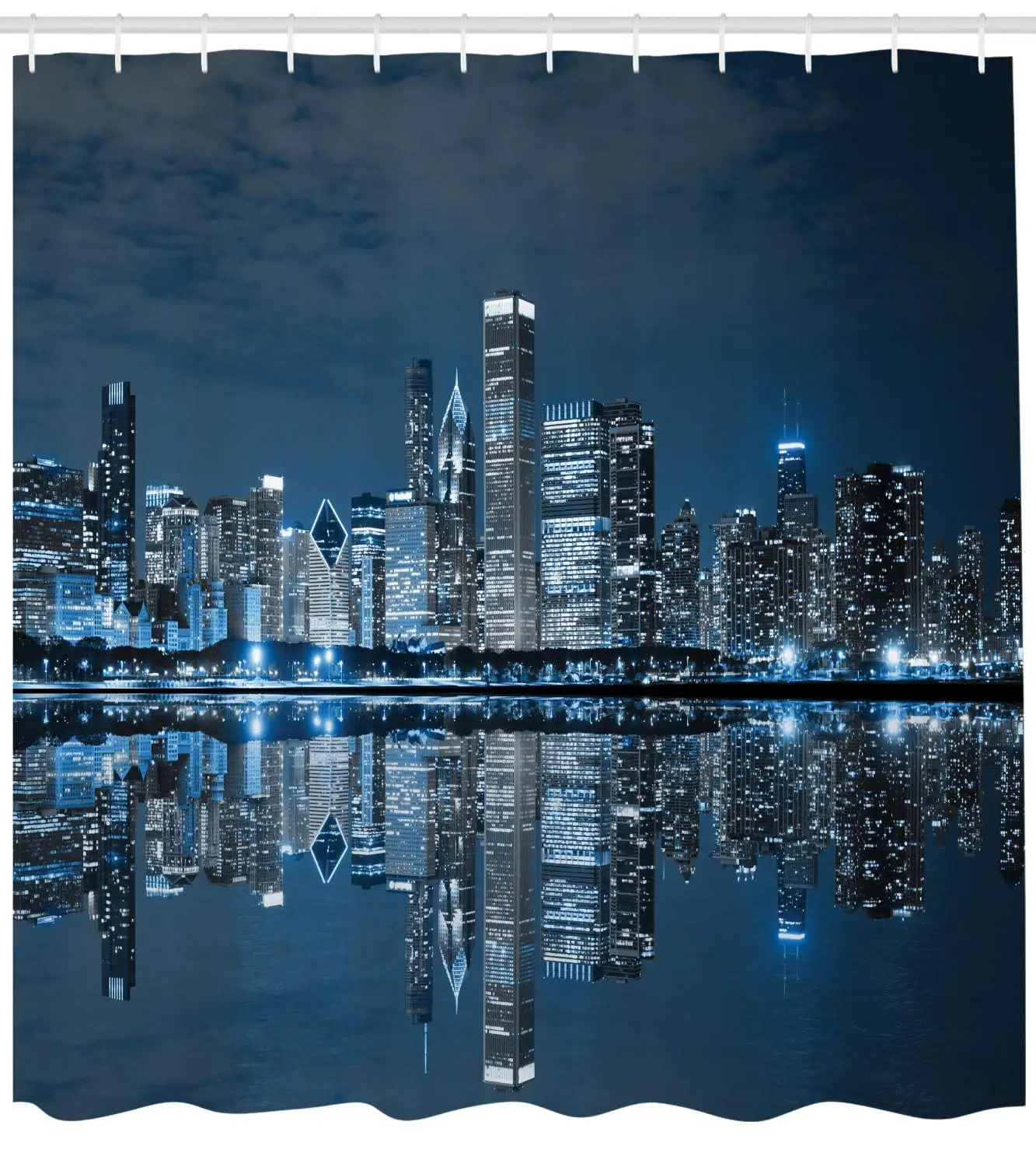 Чикаго душ Шторы спящий город драматического городского отдыха популярная