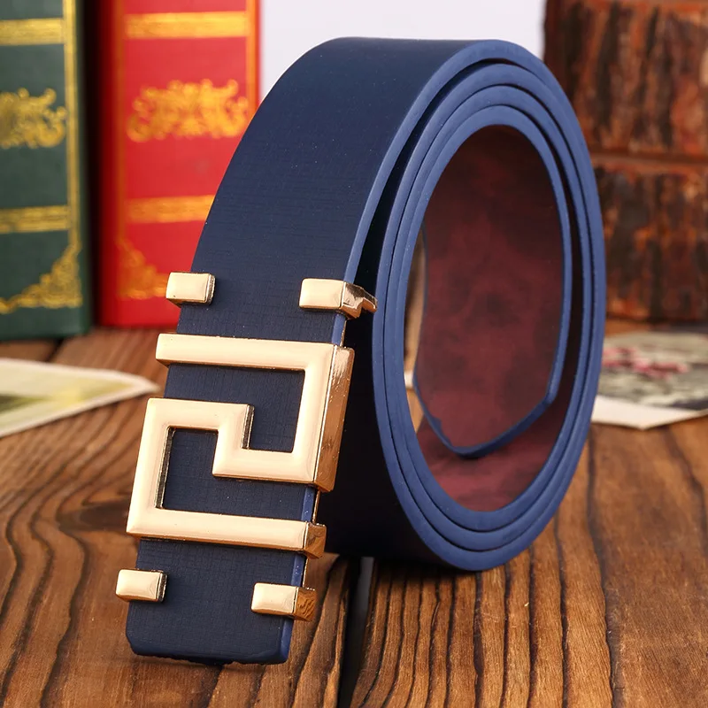 

PU Leather Belt For Men Brand Designer Letter Alloy Buckle Casual Wild Jean Straps Belts For Unisex