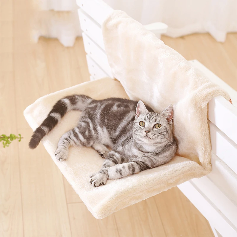 

Cat Bed Comfortable Lounge Hammocks Removable Window Sill House Cat Radiator Hanging Bed Soft Cushion for Cats Pet Accessories