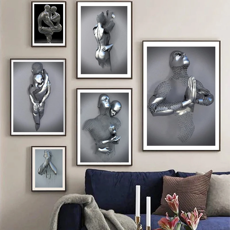 Абстрактная прямоугольная стальная проволока Железный человек абстрактная