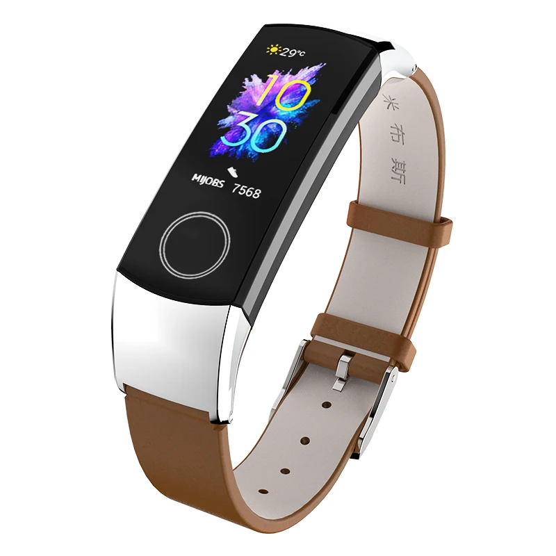 Mijobs ремешок из натуральной кожи для huawei Honor Band 4 ремешок для часов браслет для Honor Band 5 ремешок браслет умные аксессуары