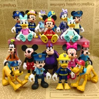 animation cute movable action figures mickey daisy minnie donald duck goofy mouse ornament dolls pvc model toy children gifts