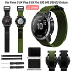 Регулируемый ремешок для наручных часов Garmin Fenix 6X 6 Pro 5 5X Plus 935 S60, нейлоновый браслет для эндуро, Easyfit, 22 26 мм