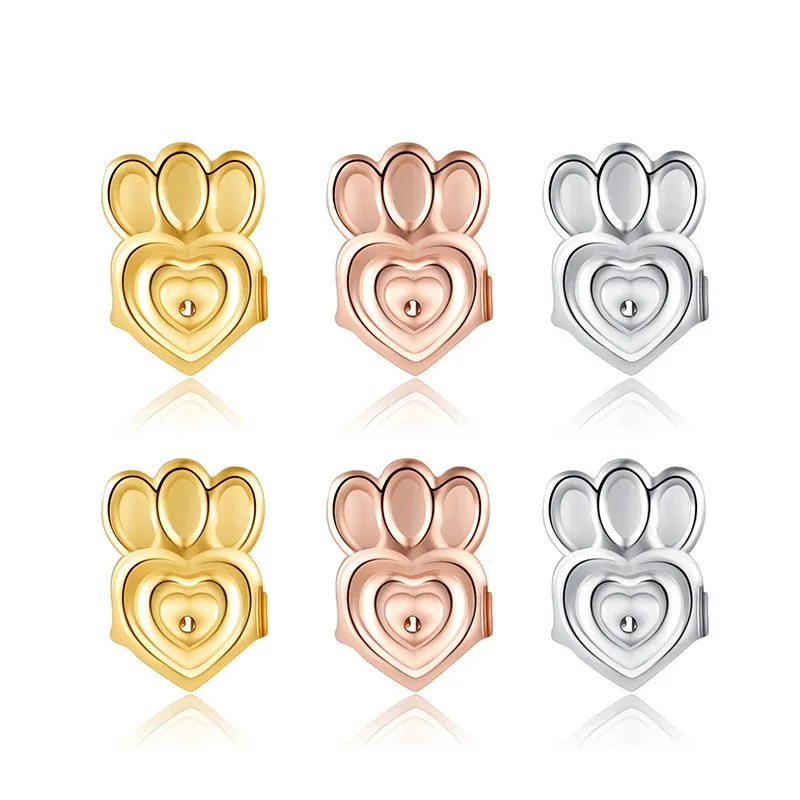 Новые модные серьги с маленьким медведем застежки для поднятия гипоаллергенные