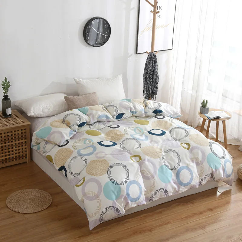 Современный простой пододеяльник в полоску двухслойный Королевский размер 1 шт.