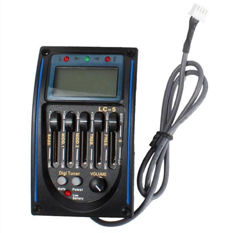 10 штук в упаковке профессиональная акустическая 5-полосный эквалайзер бас-гитары