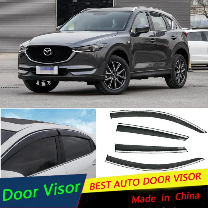 

4 шт., автомобильный дефлектор для окон Mazda 2017 2018 2019