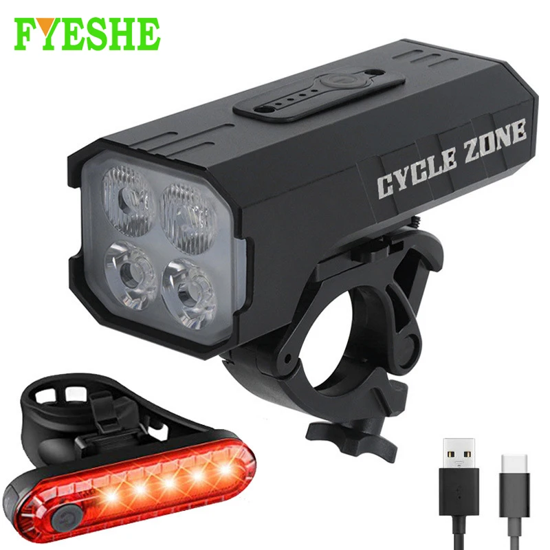 

5200mAh Bike Light Rainproof USB Rechargeable LED MTB Front Lamp Headlight Aluminum Ultralight Flashlight Bicycle Light