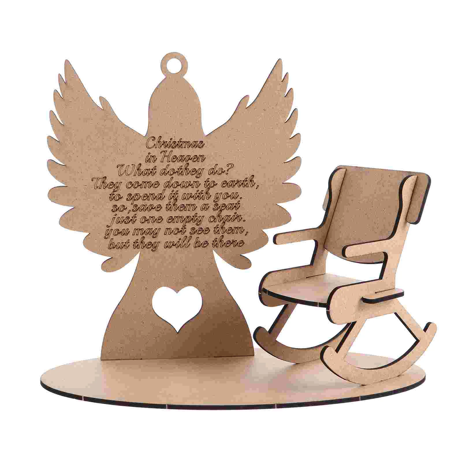 1 набор деревянный Настольный Ангел сделай сам в рождественском стиле украшение