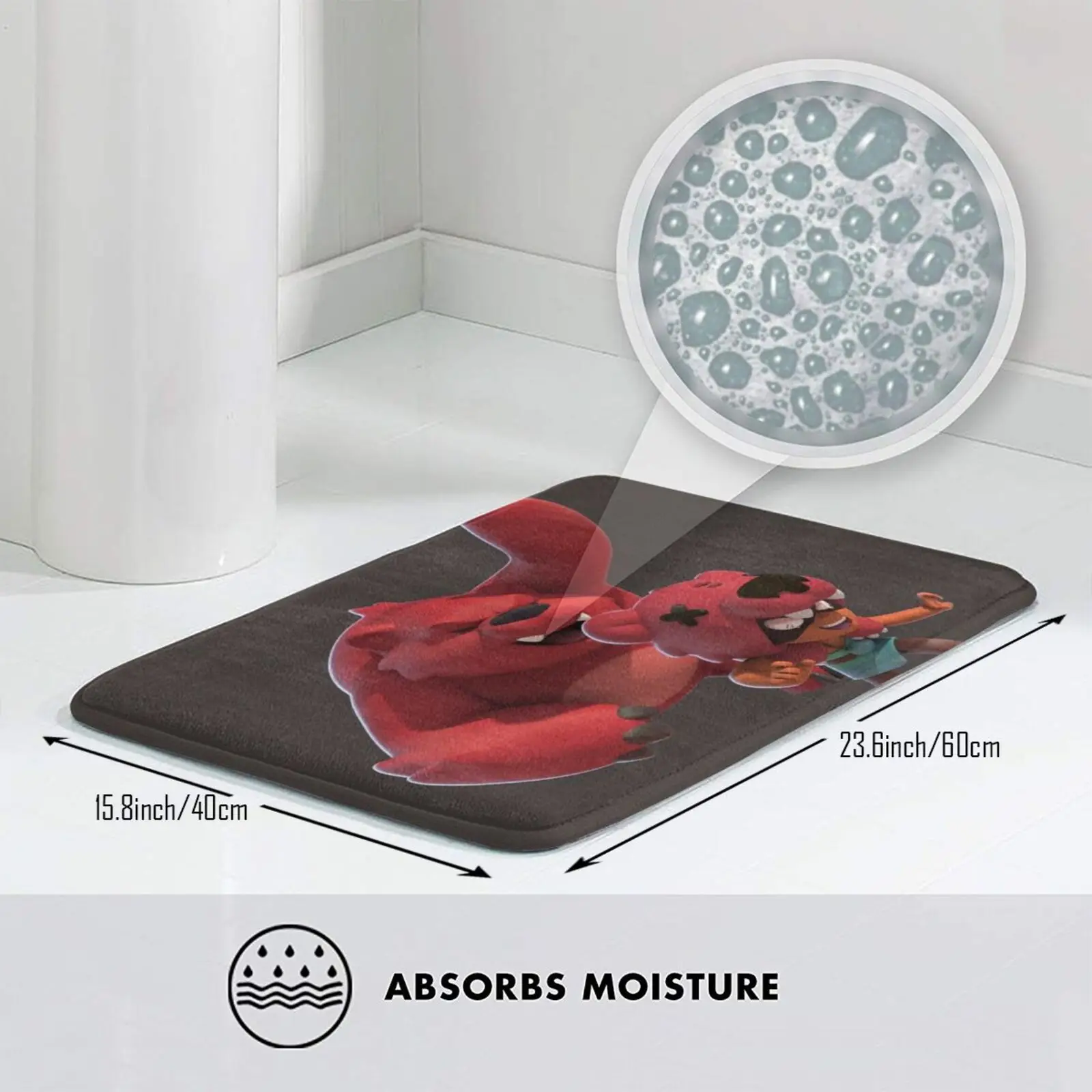 Мягкий Нескользящий Коврик Nita модели Nita-3d 3