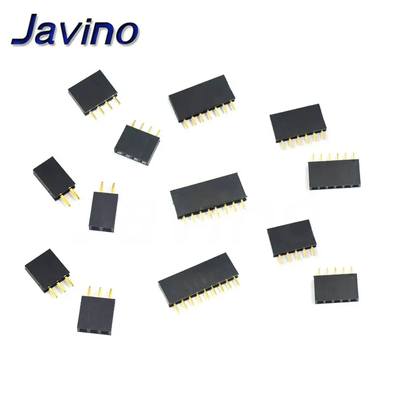 10PCS 2.54mm Single Row Pin Female Header Socket 1*2p 3p 4p 5p 6p 7p 8p 9p 10p 12p 14p 16p 20p 40p Connector | Обустройство дома