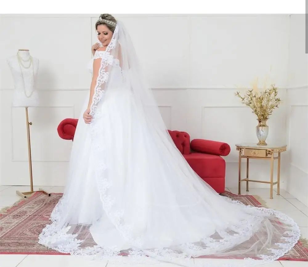 Robe de mariee свадебное платье размера плюс 26 Вт с коротким рукавом большой размер для