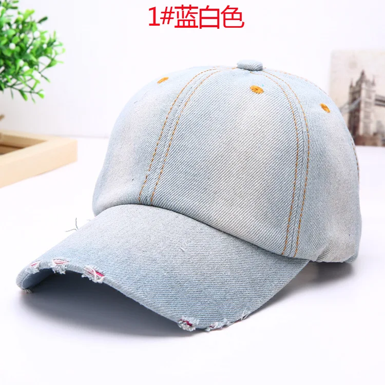 Джинсовая бейсбольная кепка глянцевая Кепка с утиным язычком Спортивная на