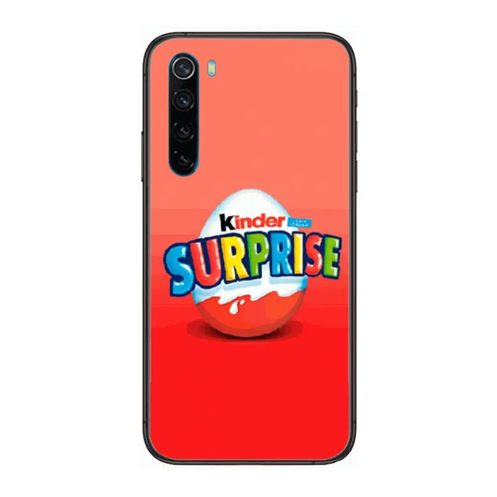 

Kinder Joy Surprise Egg cartoon Phone Case For XiaoMi Redmi Note 9S 8 7 6 5 A Pro T Y1 Anime Black Cover Silicone Back Pretty