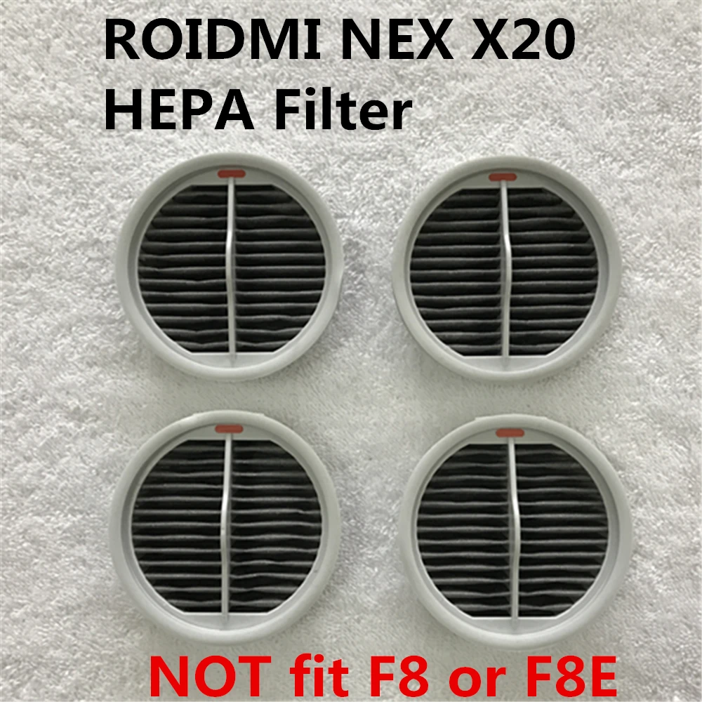 

4PCS Hepa Filter For Xiaomi Roidmi NEX Handheld Cordless Vacuum Cleaner 2 in 1 Cleaning NEX X20 Hepa Filters Parts XCQLX02RM