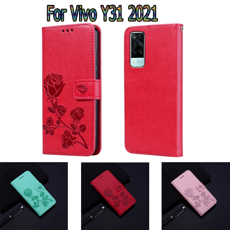 

For Vivo Y31 Case Leather Book Cover For Vivo Y 31 2021 Case Flip Wallet Phone Screen Protective Shell Hoesje Funda Coque Bag