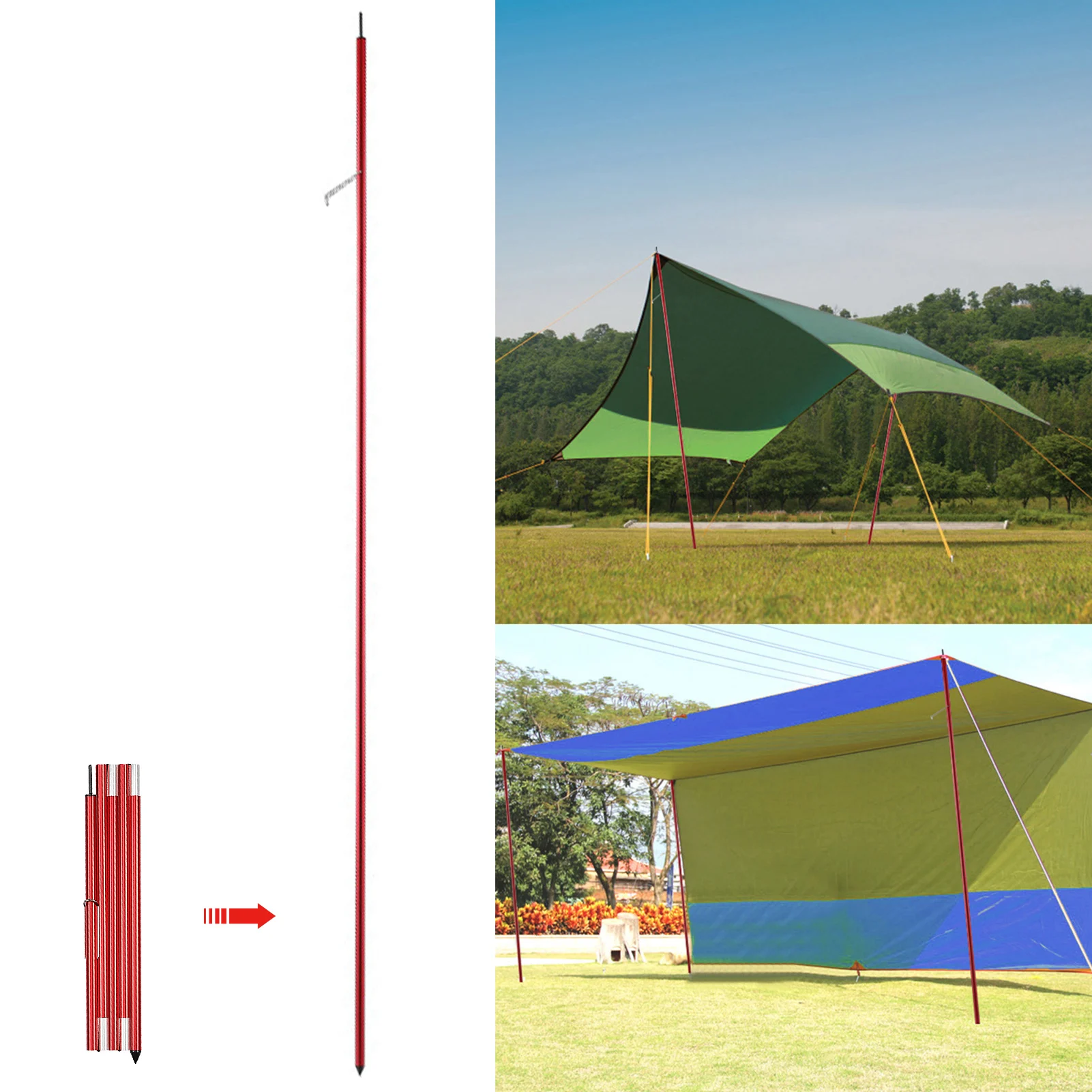 1 шт. наружная палатка навес полюс из алюминиевого сплава шатер Рама Шатер Навес