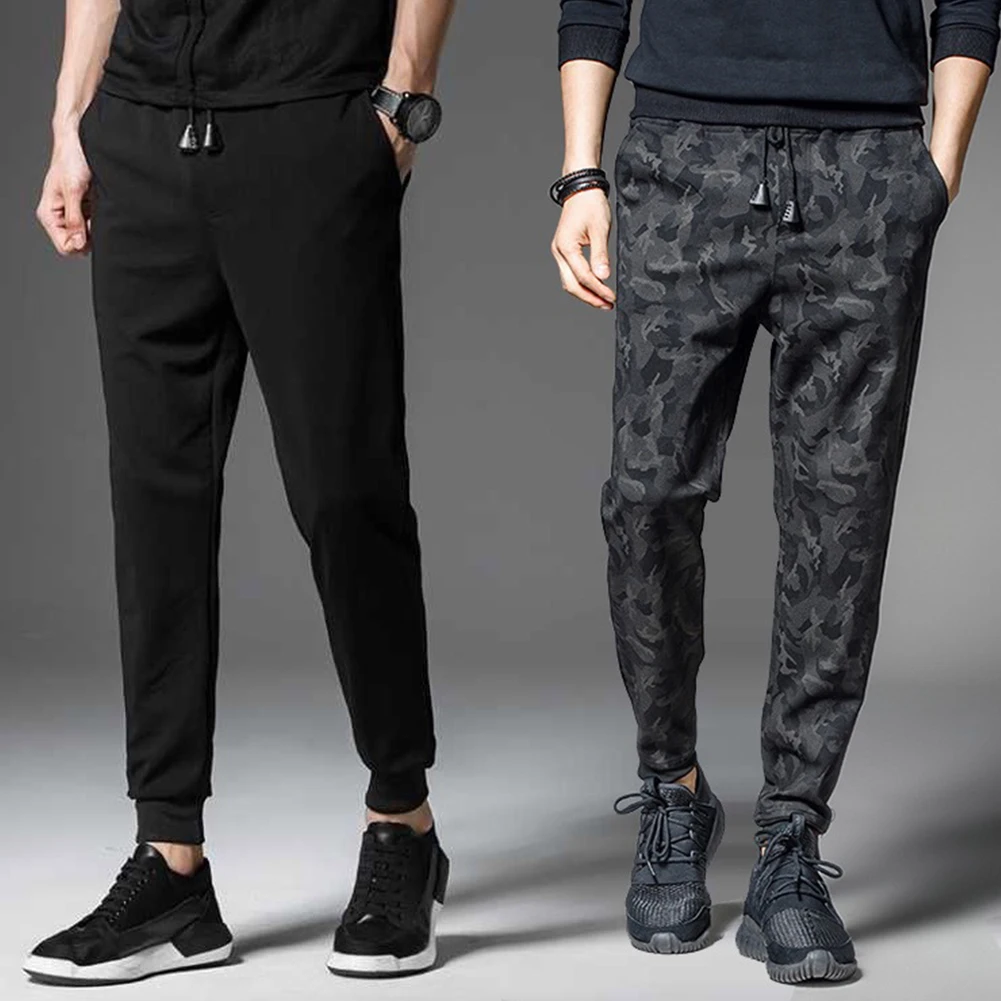 

2021 New Summer Casual Pants Men'S Straight Leg Pants Slim Pants Sports Pants Drawstring Pencil Pants Pocket Pocket Fashion Hot