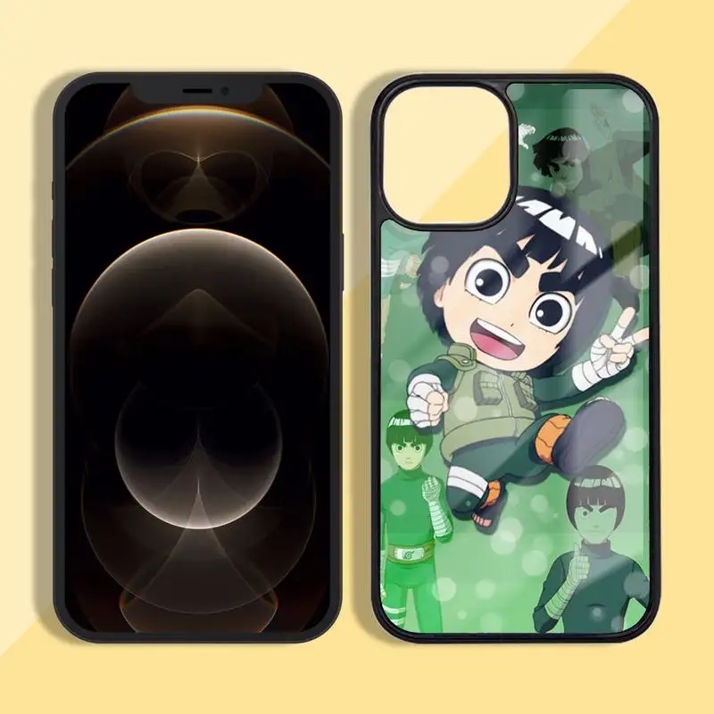 

Naruto Rock Bruce Lee Cartoon Phone Case Silicone TPU+PC For iPhone 11 12 mini Pro MAX 5 6 7 8 Plus Samsung Note20 10 Plus S7 8