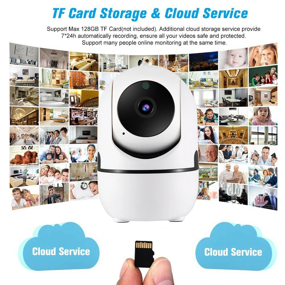 1080P WiFi IP камера сети ИК-вырез панорамирование наклона ночного видения CCTV Pet baby monitor