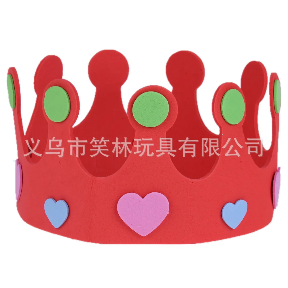 

Birthday party foam hats children stars crown tiaras princess prince performing props decorations tools event supplies 25pcs/lot
